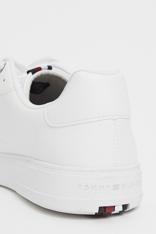 sneakers blanches à lacets pour homme tommy hilfiger
