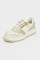 Sneakers beige en cuir