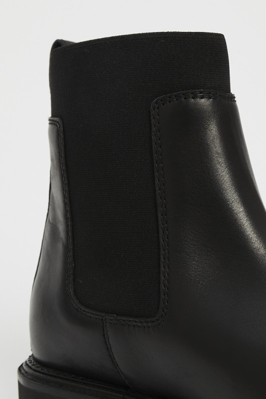 Bottines noires en cuir homme semelle caoutchouc extérieur cuir Tommy Hilfiger