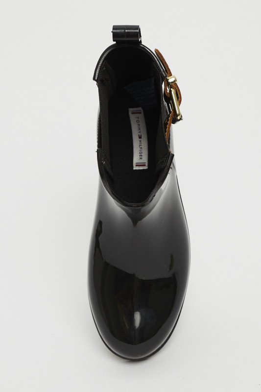 Bottines noires cuir verni