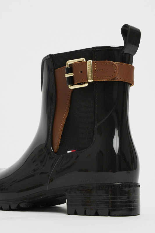 Bottines noires cuir verni