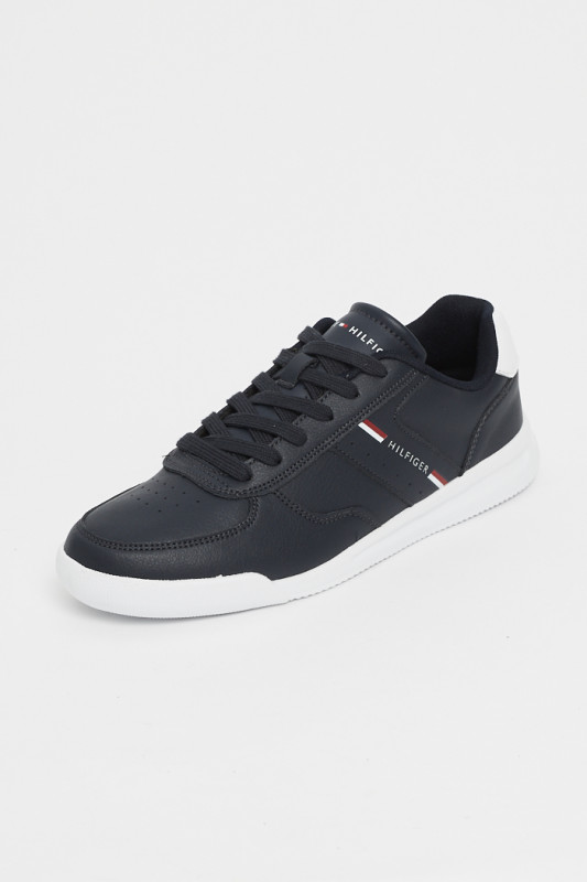 Baskets bleu marine en cuir pour homme Tommy Hilfiger
