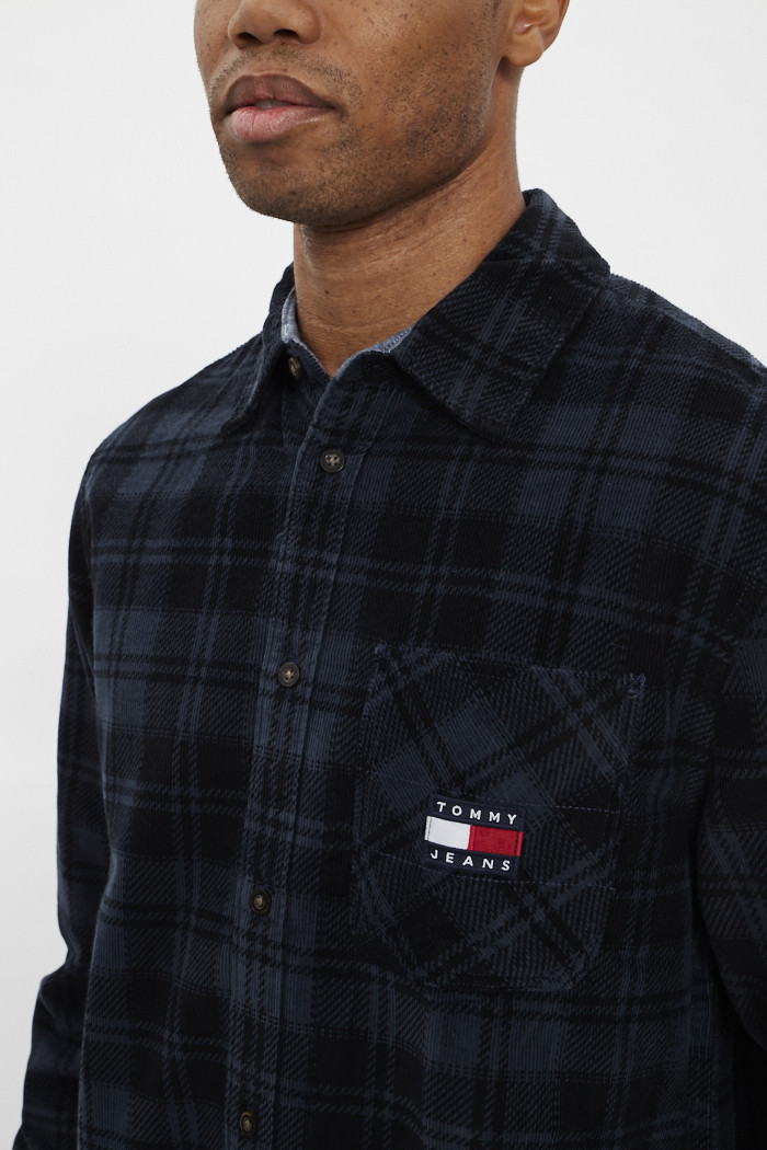Chemise noir tommy hilfiger homme clearance
