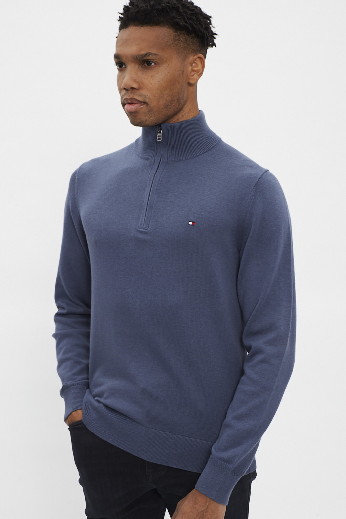 Pull col rond à rayures pour homme Tommy Hilfiger