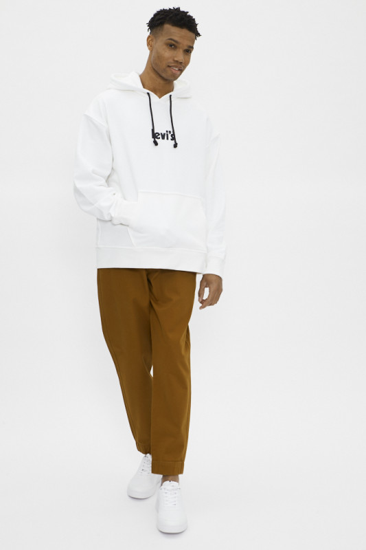 Pantalon chino jogger marron Levi's homme coupe droite