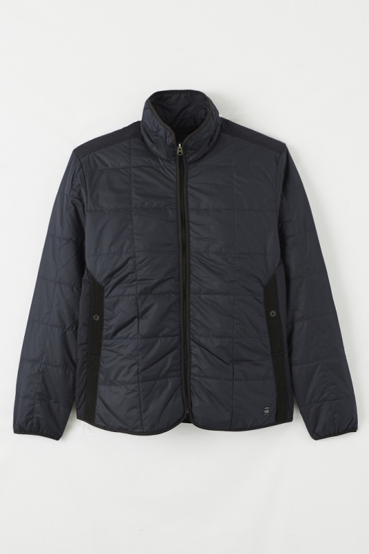 Veste matelassée légère bleu-marine homme G-Star fermeture zippée