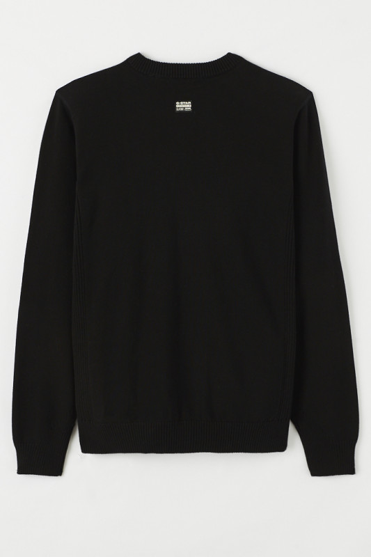 Pull noir Classic Sport homme G-Star coupe droite