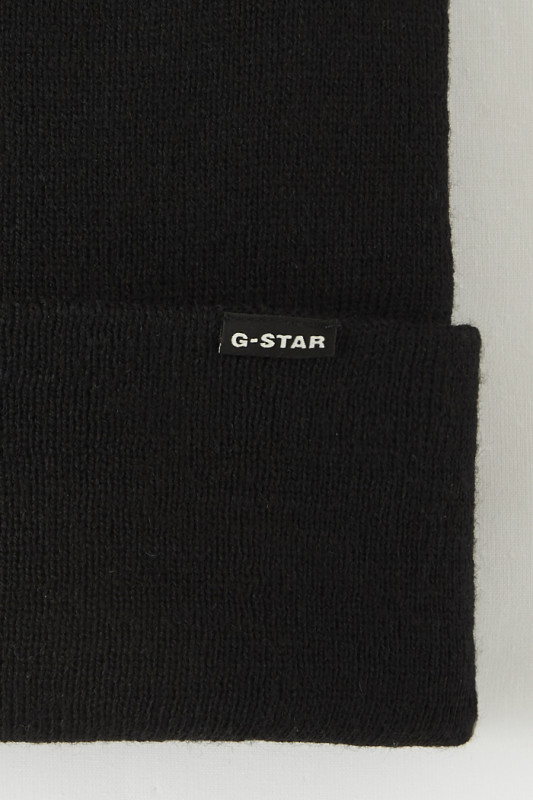 Bonnet Effo noir homme noir avec étiquette