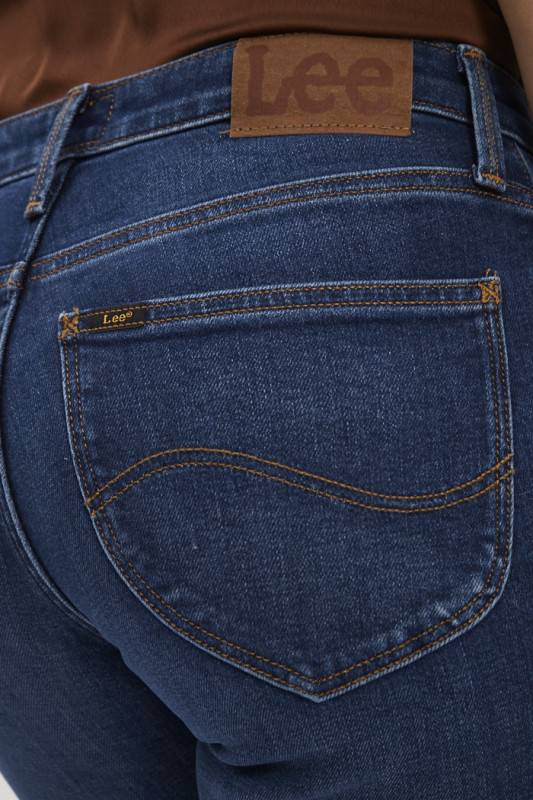 Jeans skinny midtown bleu femme coton et élasthanne 5 poches