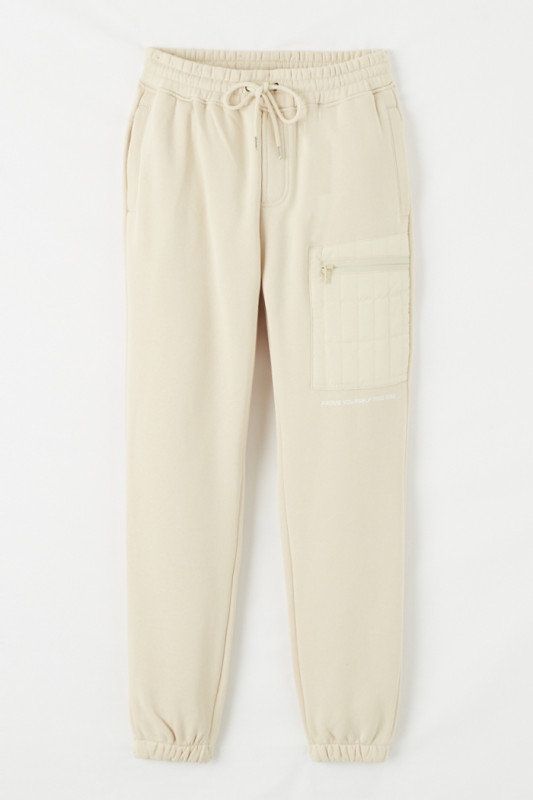 Pantalon de jogging crème homme