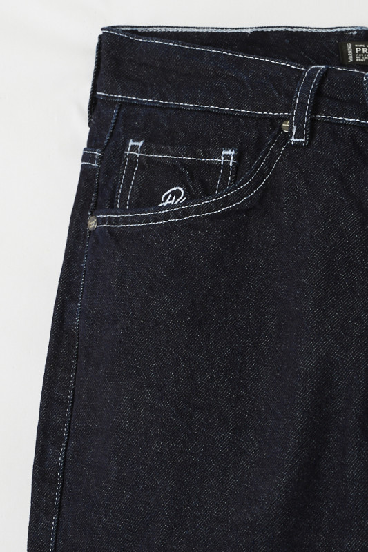 Jeans regular bleu foncé Project X pour homme 5 poches