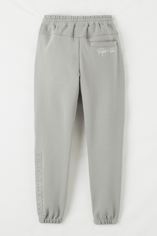 Pantalon de jogging gris Project X Paris homme poche zippé sur la jambe droite