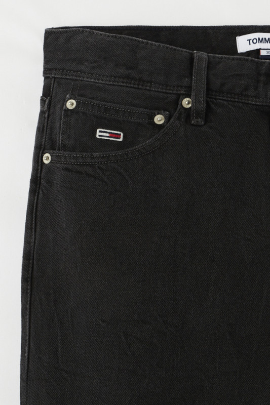 Jeans noir coupe droite Ethan homme Tommy Hilfiger coton mélangé