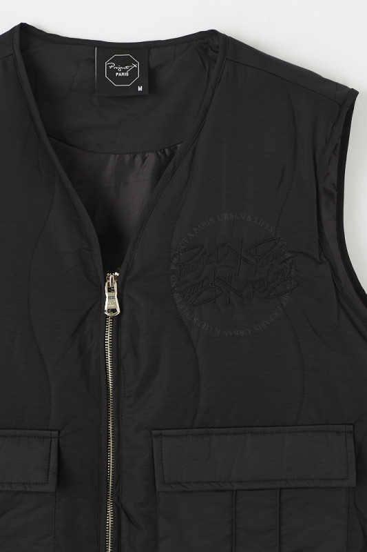 Gilet sans manches noir pour homme