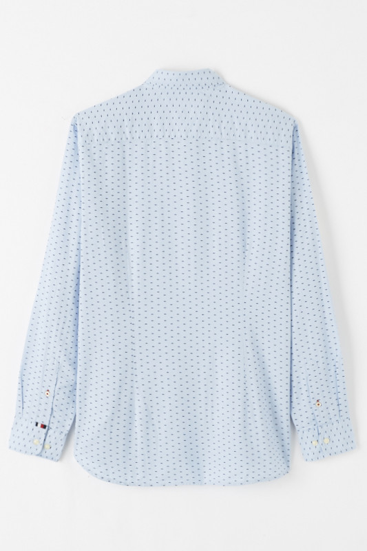 Chemise bleue à motifs coupe ajustée homme Tommy Hilfiger