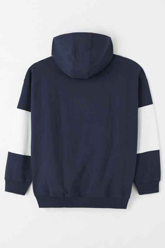 Sweat bleu et blanc Skater Serif  homme