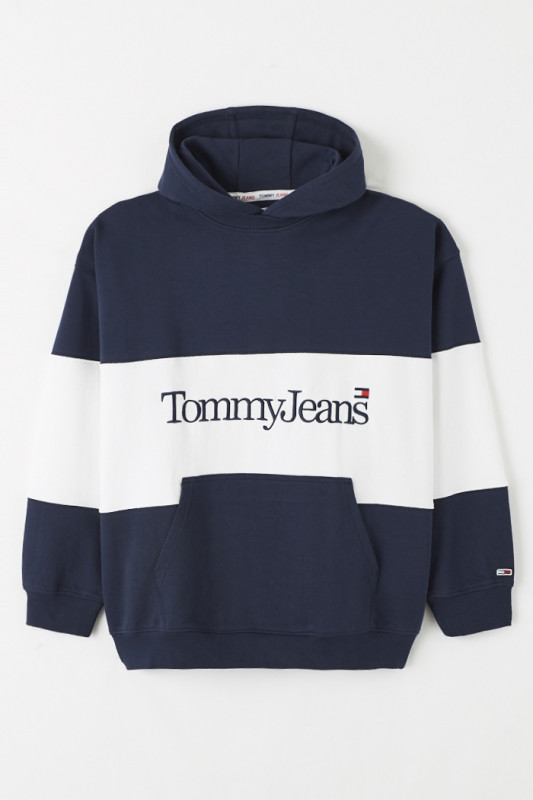Sweat bleu et blanc Skater Serif  homme Tommy Jeans