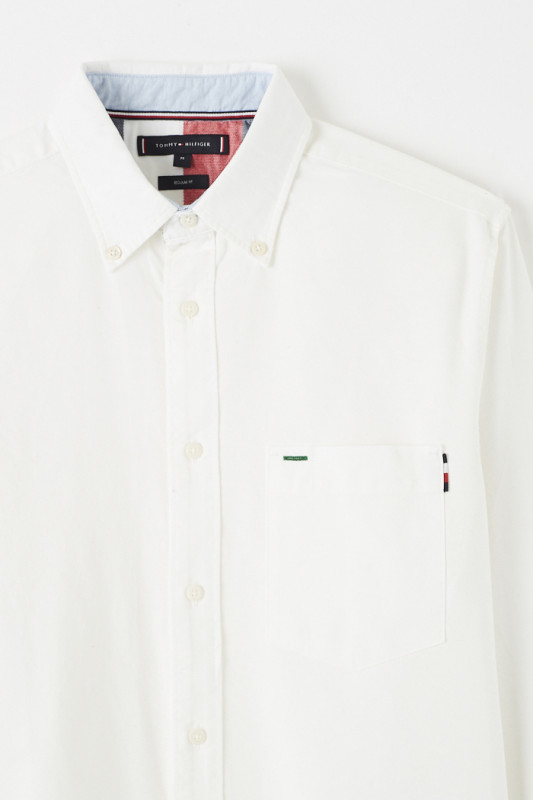 Chemise blanche coupe régulière homme