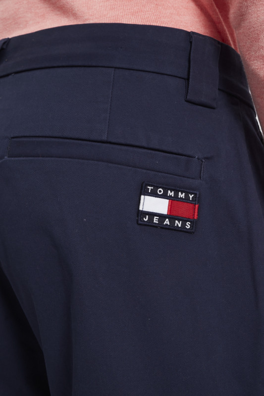 Pantalon chino slim bleu marine homme  Destock Jeans 50% coton biologique