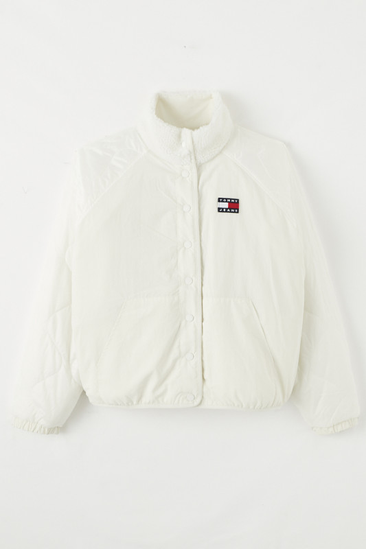 Veste crème réversible sherpa