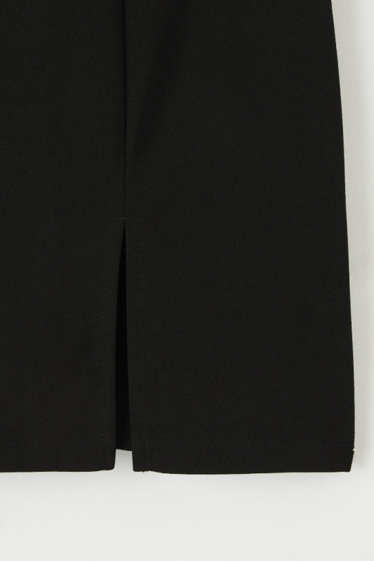 Jupe courte noire fentes latérales femme Jacqueline de Yong