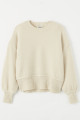 Pull beige col rond coupe standard