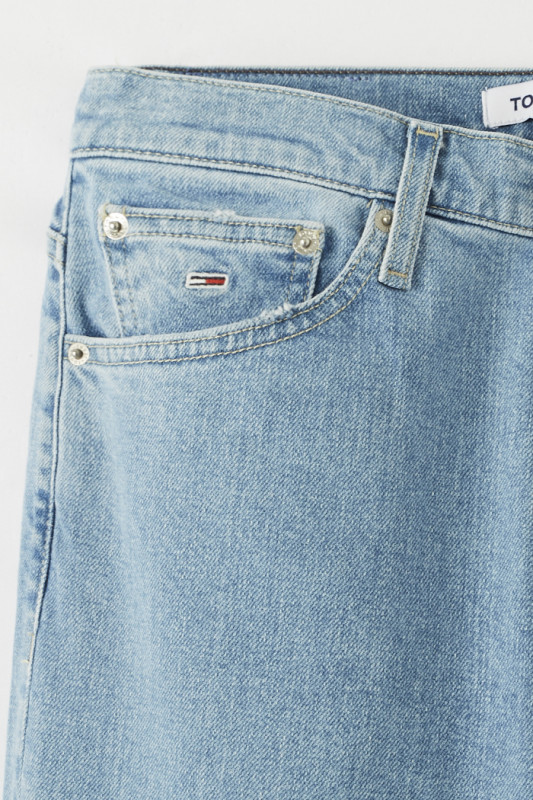 Jeans délavé taille haute Izzie Tommy Hilfiger femme coton et élasthanne