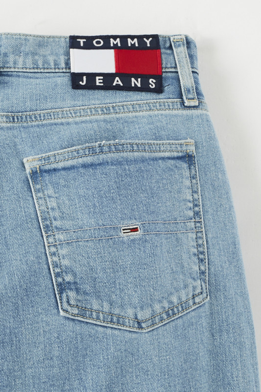 Jeans délavé taille haute Izzie Tommy Hilfiger femme coton mélangé