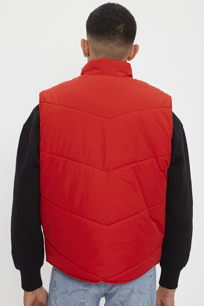 Doudoune matelass e sans manches orange homme Levi s Destock Jeans