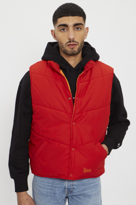 Doudoune matelassée orange homme