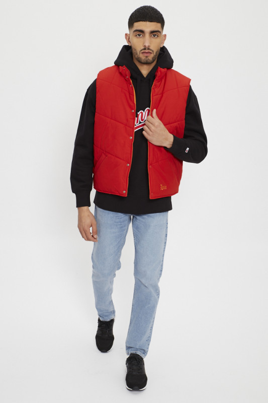 Doudoune matelassée orange