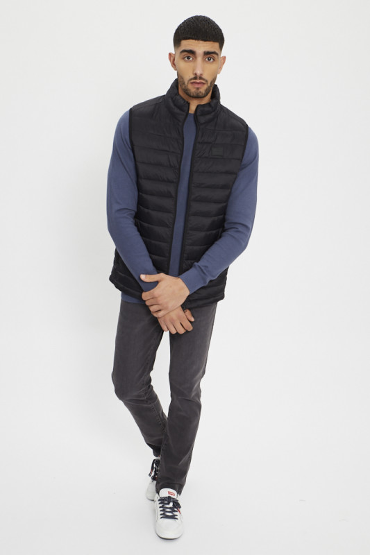 Gilet matelassé sans manches noir
