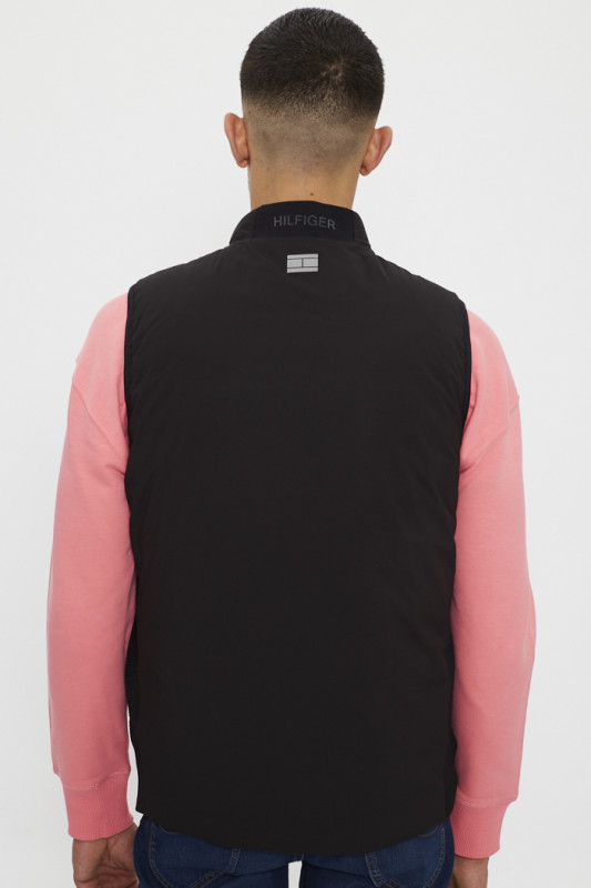 Veste sans manches noir col rond homme Jack & Jones