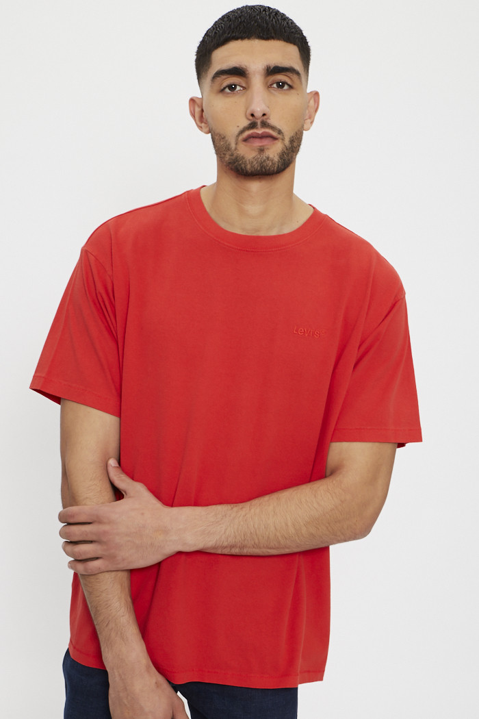 T-shirt rouge vintage 100% coton homme levi's