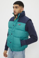 Gilet matelassé bleu marine et vert