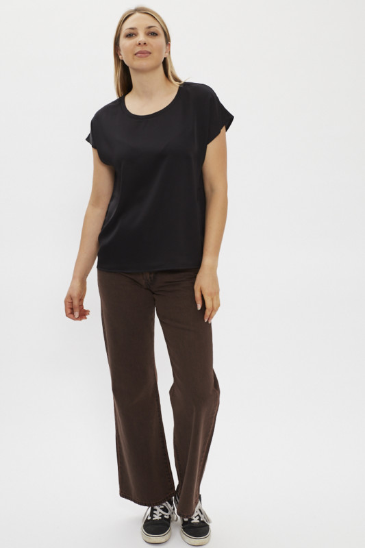 Jeans baggy boot marron femme levi's