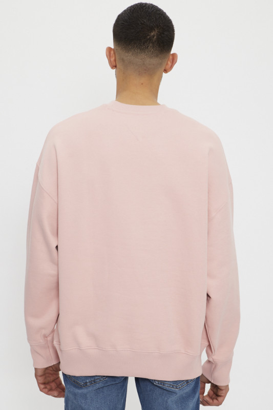 Sweatshirt rose 100% coton homme Tommy Hilfiger