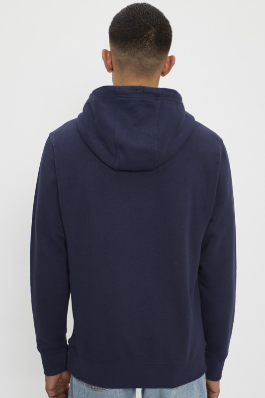 Sweat bleu marine coton biologique mélangé homme Tommy Hilfiger