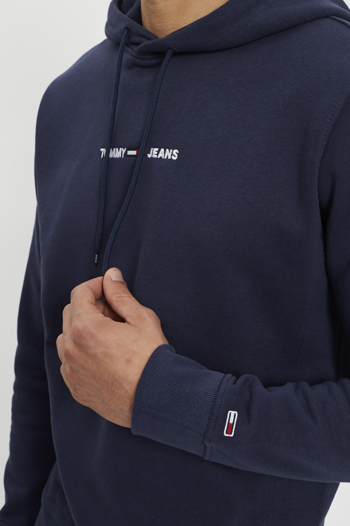 Sweat bleu marine coton mélangé homme Tommy Hilfiger