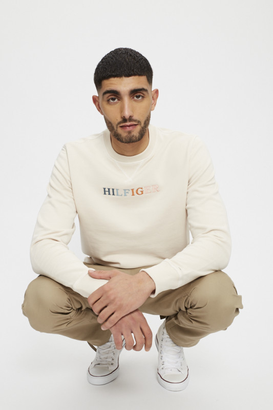 Sweat beige 100% coton