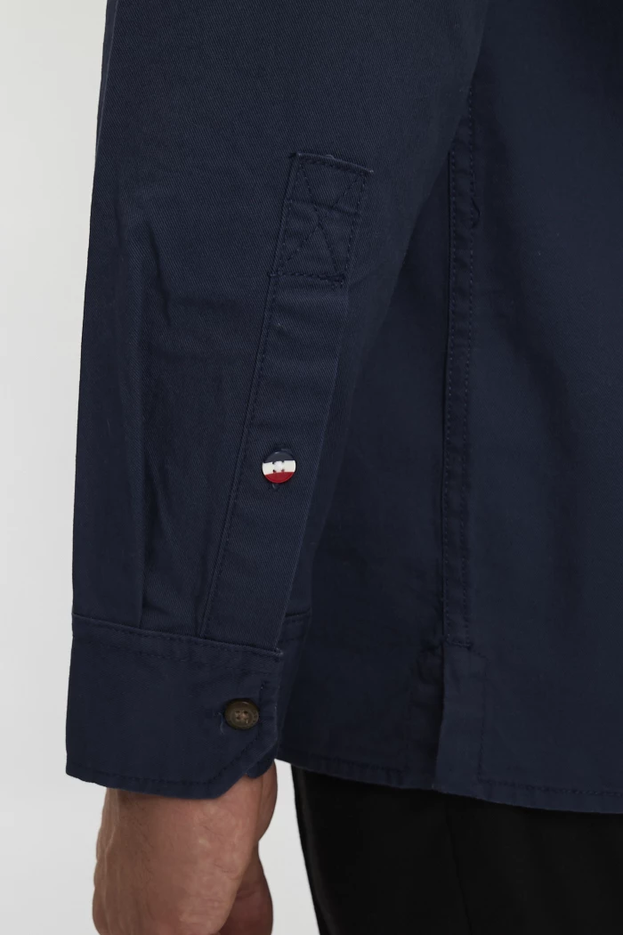 Chemise Roark Homme Manches Longues Thermique Henley - Bleu Moyen, Taille M - Parfaite Pour Le Quotidien