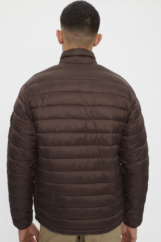 Doudoune matelassée mi-saison marron homme Jack & Jones