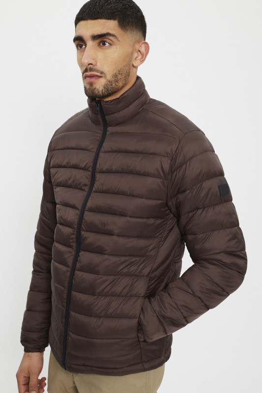 Doudoune matelassee mi saison marron homme Jack Jones Destock Jeans
