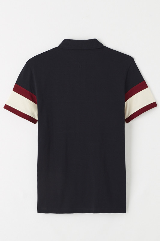 Polo à rayures Rugby Tommy Hilfiger homme manches courtes
