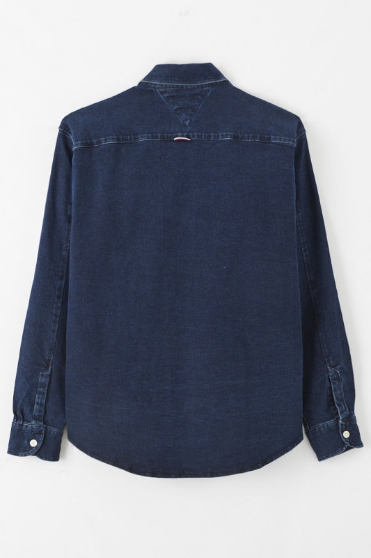 Surchemise en jean bleu denim