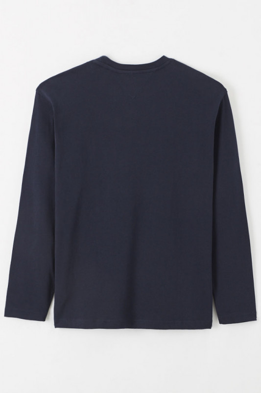 T-shirt bleu marine manches longues Tommy Hilfiger