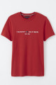 T-shirt rouge en coton biologique Tommy Hilfiger