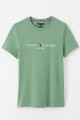 T-shirt vert en coton biologique Tommy Hilfiger