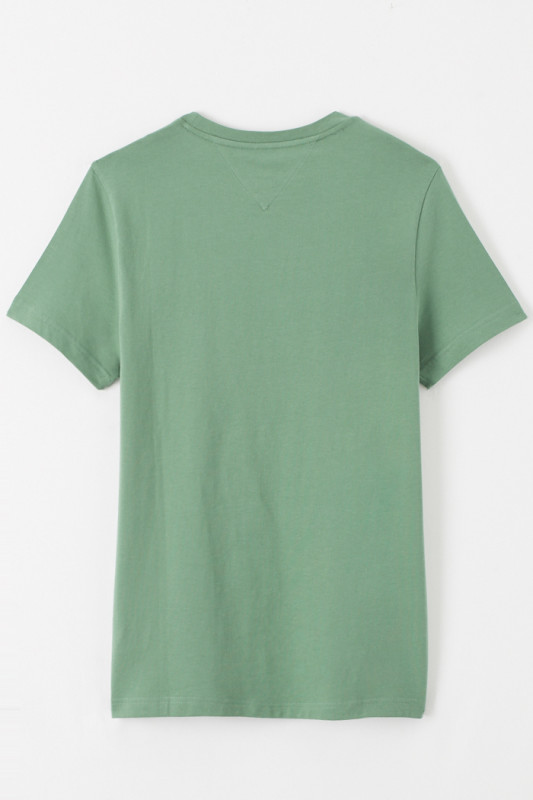 T-shirt vert en coton biologique Tommy Hilfiger