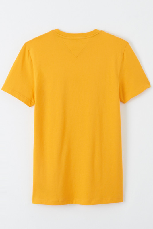 T-shirt orange en coton biologique Tommy Hilfiger